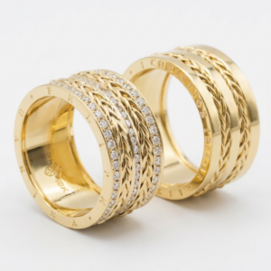 Alianças de casamento em Ouro 18k - Modelo Oásis - Cód. 1002