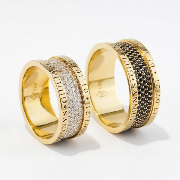 Alianças de casamento em Ouro 18k - Modelo Voto de Ouro - Cód. 1025