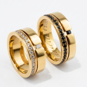 Alianças de casamento em Ouro 18k - Modelo Alvorecer - Cód. 1009