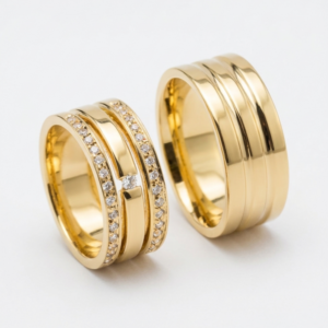 Alianças em Ouro 18k - Modelo Primeiro Encontro - Cód. 1006