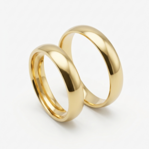 Alianças em Ouro 18k - Modelo Pacto Dourado - Cód. 1036