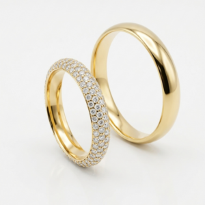 Alianças em Ouro 18k - Modelo Promessa do Vale - Cód. 1030