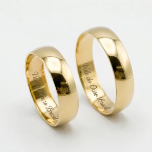 Aliança Ouro 18k - Modelo Horizonte - Cód. 1076