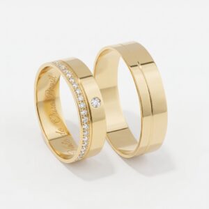 Alianças em Ouro 18k - Modelo Relíquia - Cód. 1054