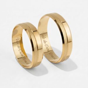 Alianças em Ouro 18k - Modelo Destino - Cód. 1066