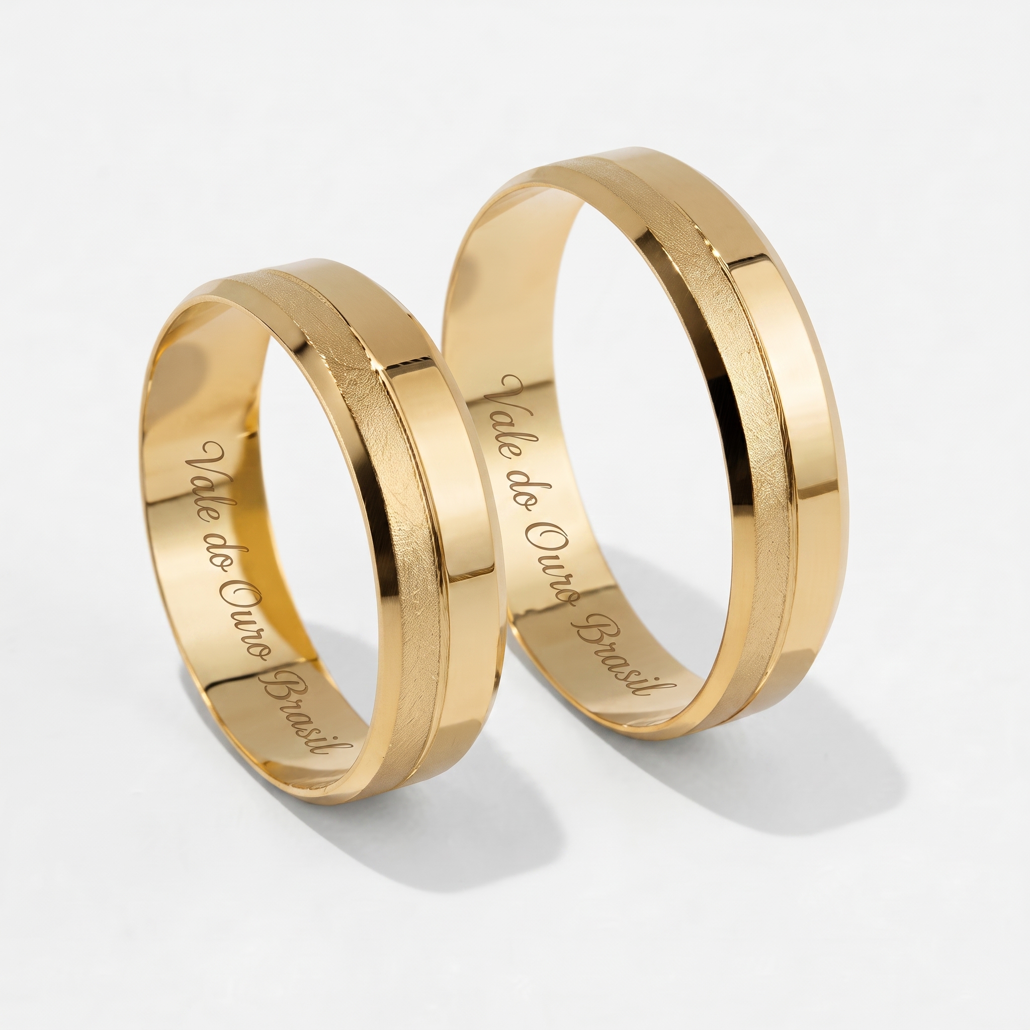 Alianças em Ouro 18k - Modelo Destino - Cód. 1066