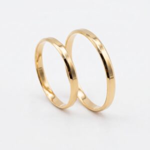 Alianças de Ouro 18k - Fascínio do Vale 2 mm
