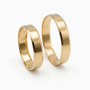 Alianças de Ouro 18k - Fascínio do Vale 4mm - Cód. 1050