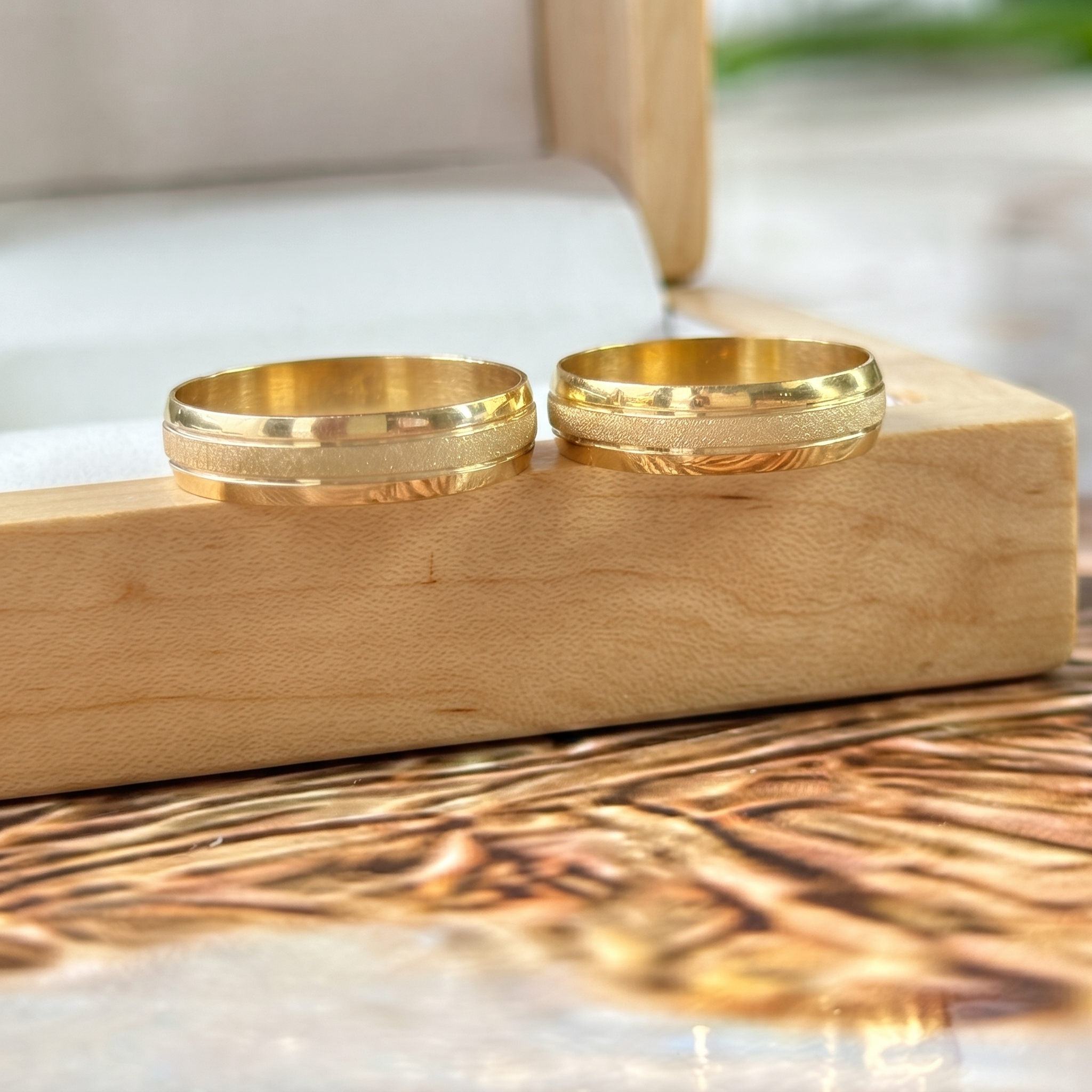 Alianças em Ouro 18k - Modelo Sinfonia - Cód. 1082 - Imagem 3