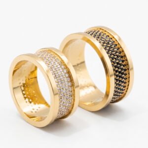 Alianças de casamento em Ouro 18k - Modelo Nosso Caminho - Cód. 1017