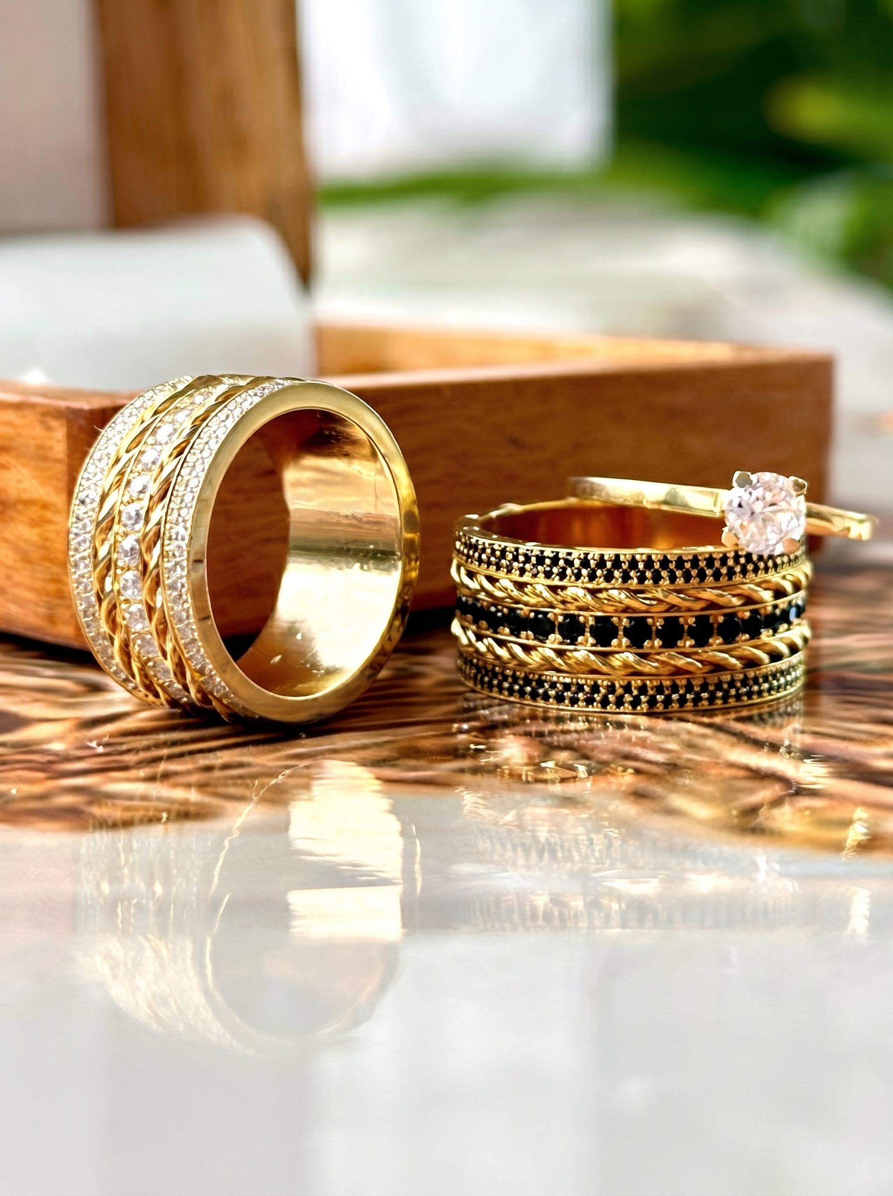 Alianças de Casamento em Ouro 18k - Modelo Munique - Cód. 1016 - Imagem 2