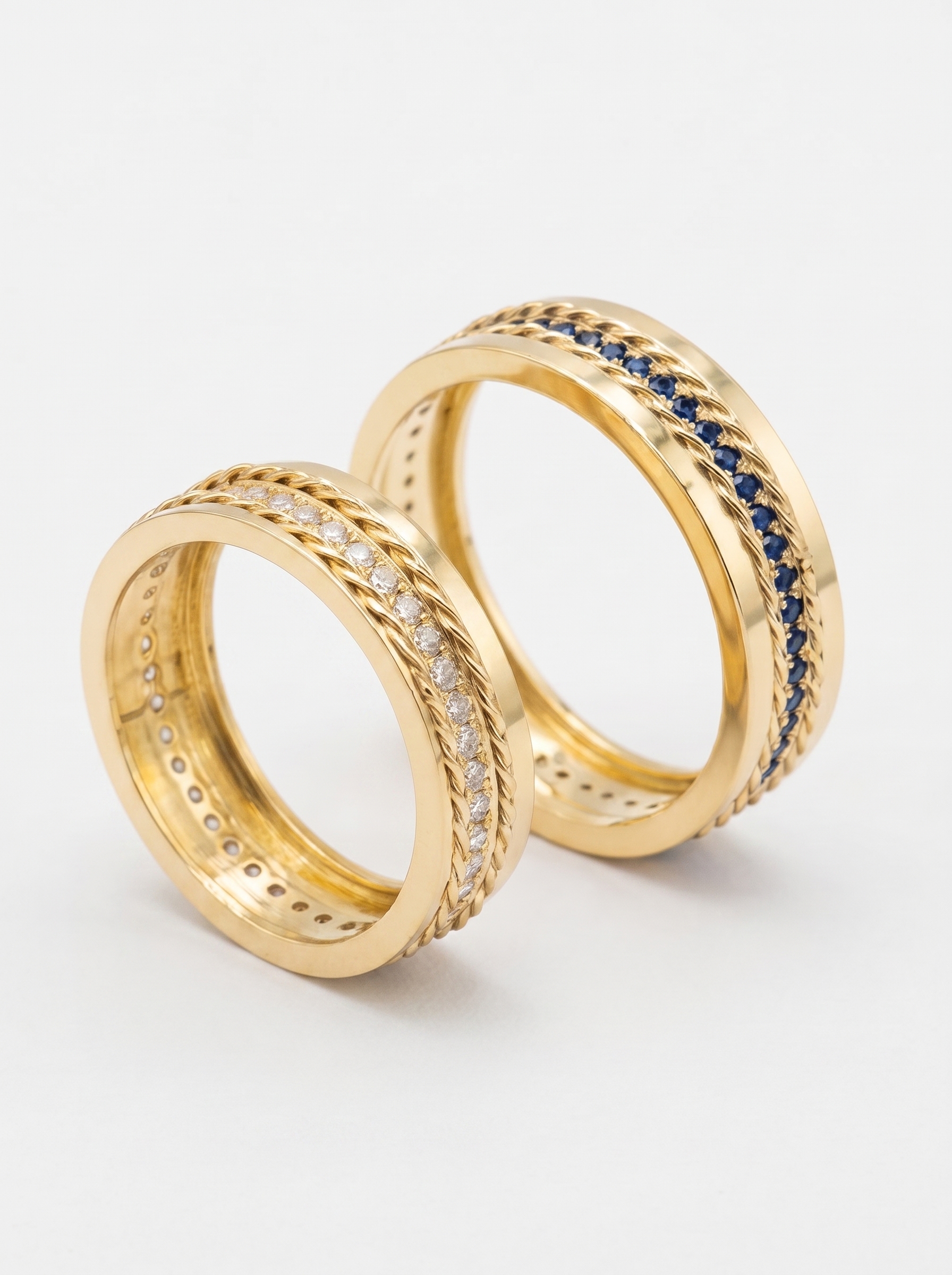 Alianças de casamento em Ouro 18k - Modelo Poesia - Cód. 1053