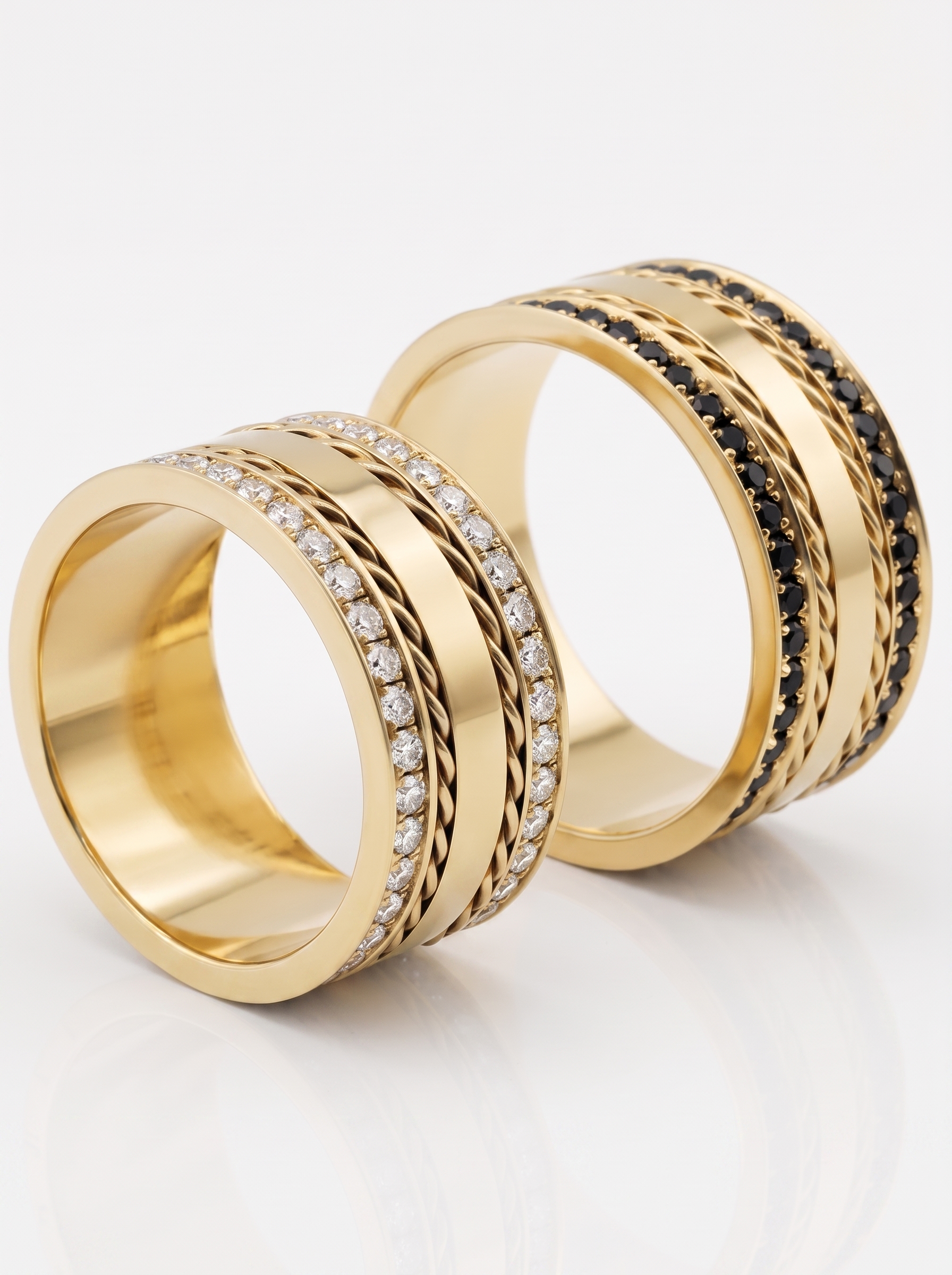 Alianças em Ouro 18k - Modelo Sol Dourado - Cód. 1004