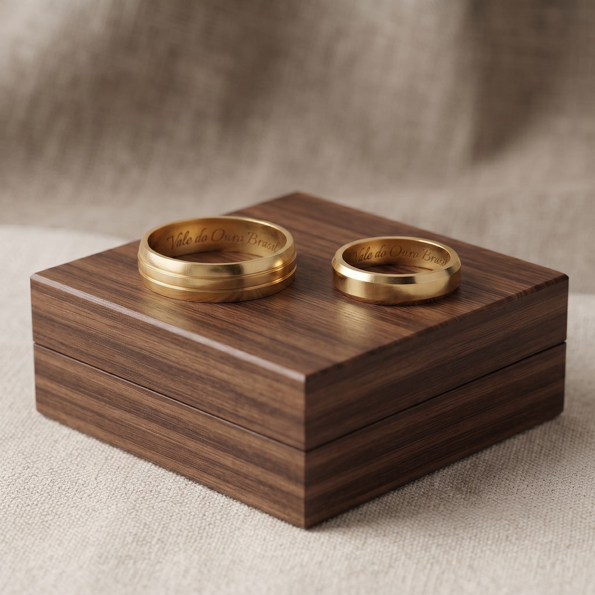 Alianças em Ouro 18k - Modelo Primazia - Cód. 1064 - Imagem 3