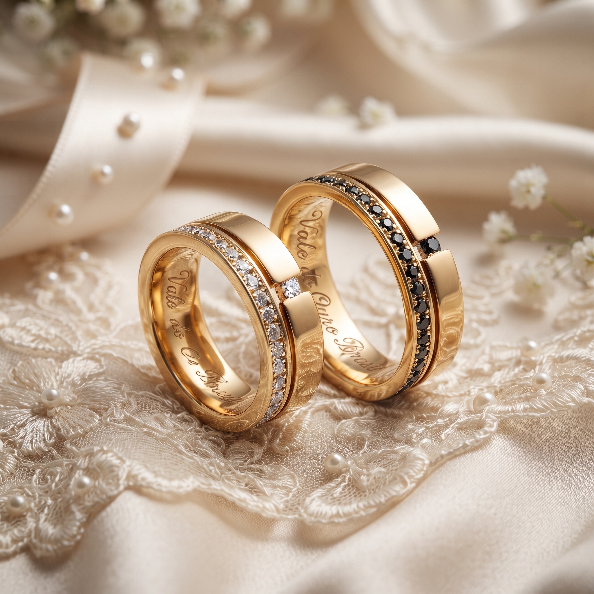 Alianças em Ouro 18k - Modelo Refúgio - Cód. 1077 - Imagem 3