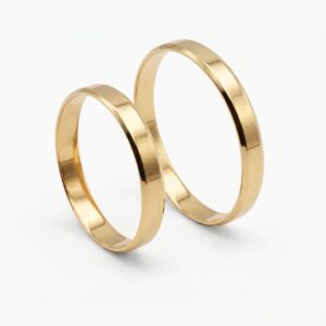 Alianças de Ouro 18k - Fascínio do Vale 3 mm - Cód. 1088