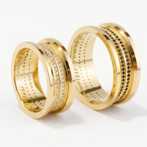 Alianças em Ouro 18k - Modelo Ilhabela - Cód. 1027